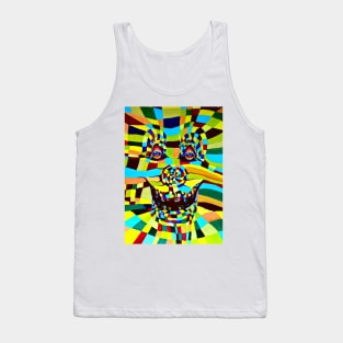 Funky Funny Clown Scary Clown Face Tank Top